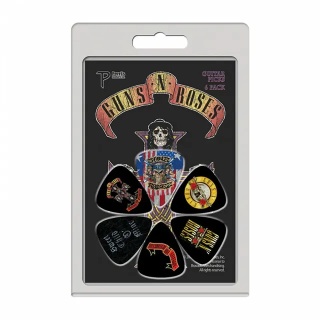 Perri's Guns N Roses Guitar Picks (6 Pack) LP-GR2 Slash Appetite For Destruction