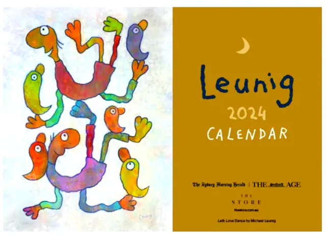 2024 Michael Leunig A4 Size Wall CALENDAR The Sydney Morning Herald FREE POSTAGE