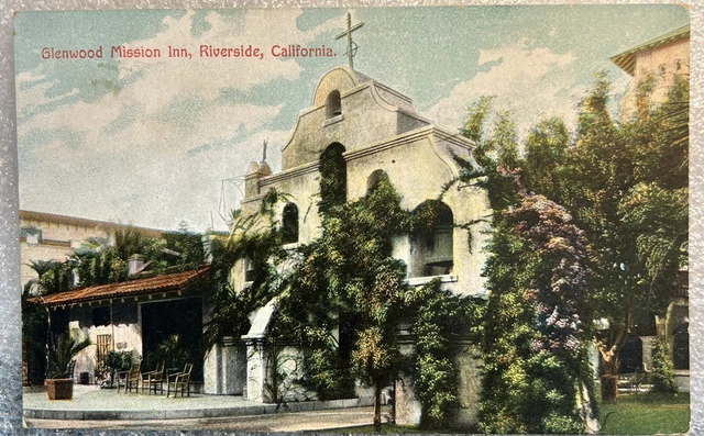 Riverside CA Glenwood Mission Inn 1910 Vintage Postcard Newman Postcard Co