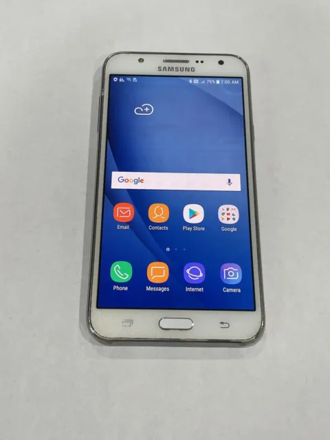 Samsung Galaxy J7 J700T 16GB Unlocked White Used - Shadows - Handset Only