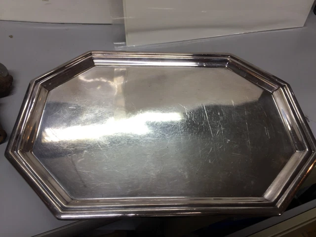 Vintage REED & BARTON SILVER SERVING TRAY #1205~