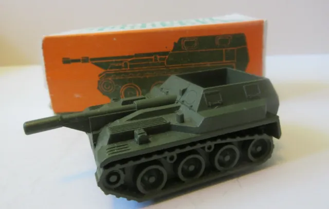 USSR Russian Soviet Army Military Armoured Self Propelled Gun Russian Die Cast 3