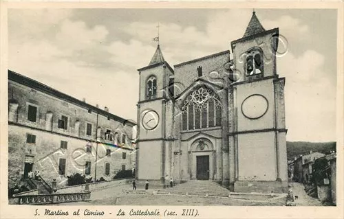 Cartolina di San Martino al Cimino, chiesa - Viterbo