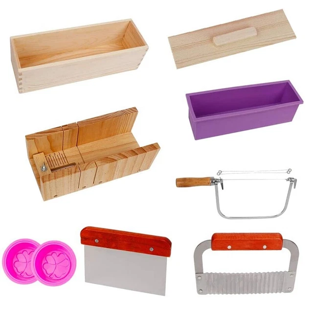9 StüCke Silikon Seifen Formen Kit, Rechteckige Silikon Seifen Form Cu U6G7