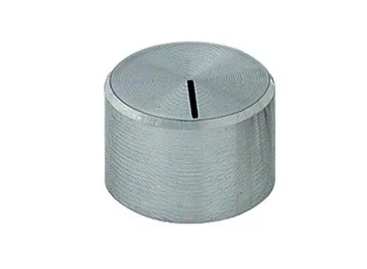 Manopola per potenziometro asse 6mm in alluminio a vite diametro 22mm knob 8232