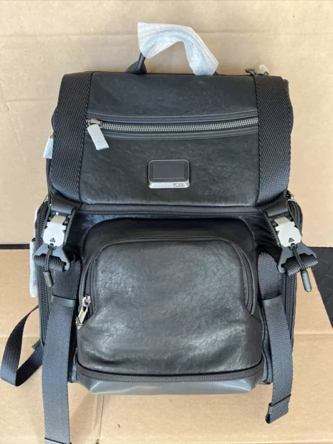 Tumi Alpha Bravo Lark Leather 932651 Black Backpack $725