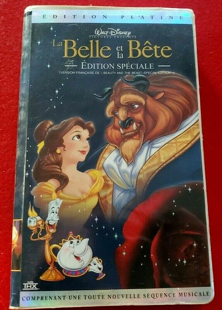 *VHS FRENCH MOVIE Walt Disney La Belle et la Bête Édition Platine ! (2