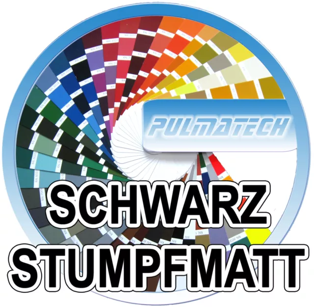 Pulverlack Beschichtungspulver Schwarz Stumpfmatt 2 Kg.