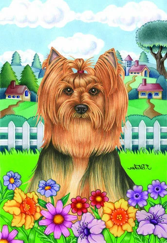 Spring House Flag - Yorkshire Terrier Yorkie 73010