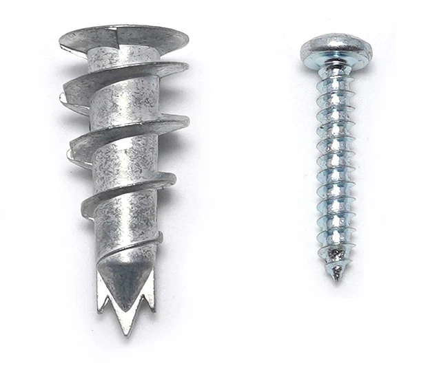 Hollow-Wall Anchors Drywall Anchor kit with Screws Self-Drilling Hollow Wall