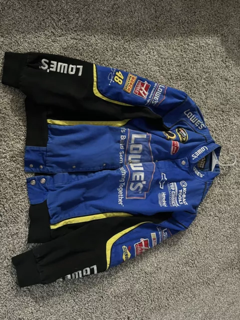 Chase Authentics XXL Jimmie Johnson Lowes Jacket Coat Nascar Champion Blue