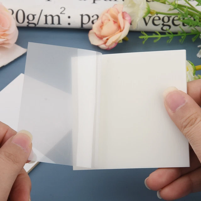 3pcs Note Pads Memo Reminder Planner Studying Self Stick Translucent Waterproof