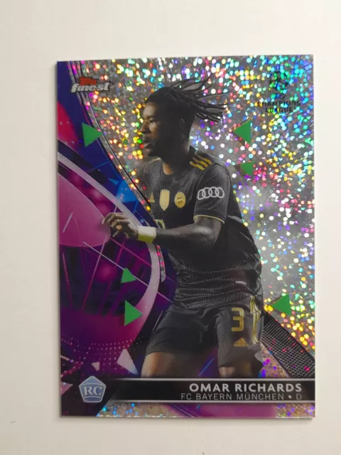 Topps Finest Omar Richards Bayern Nottingham Forest RC Rookie Fußballkarte /175