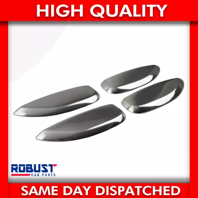 Chrome Stainless Steel Door Handle Covers 4 Pcs For Dacia Sandero (2012+Onwards) 3