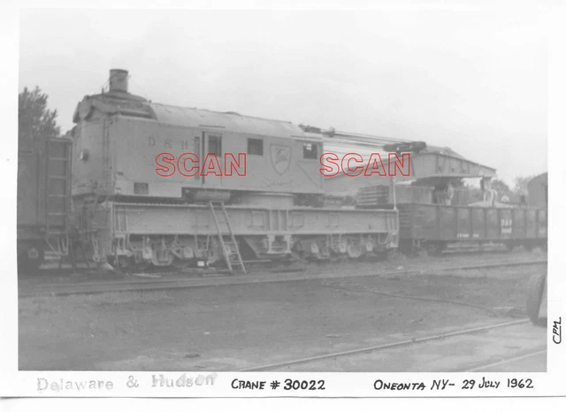 1Dd561 Rp 1962 Delaware & Hudson Railroad Wreck Crane #30022 Oneonta Ny