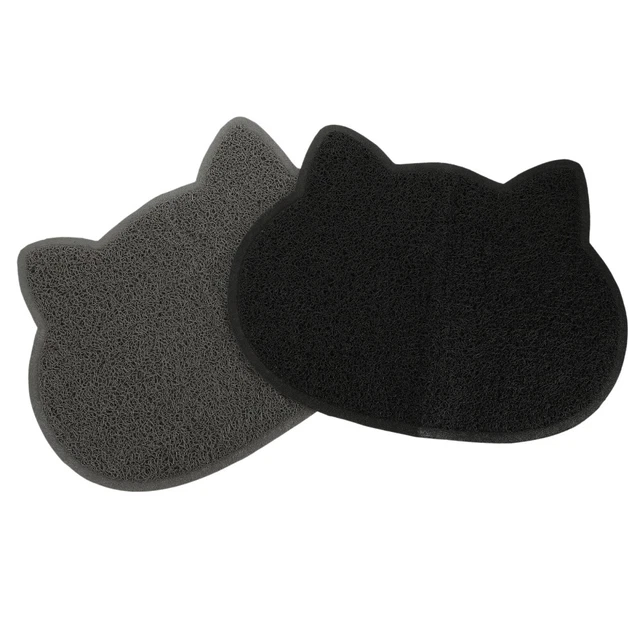 2 piezas alfombras de arena para gatos almohadillas de arena para mascotas gatos cabeza de gato alfombras de diseño interior gato Li