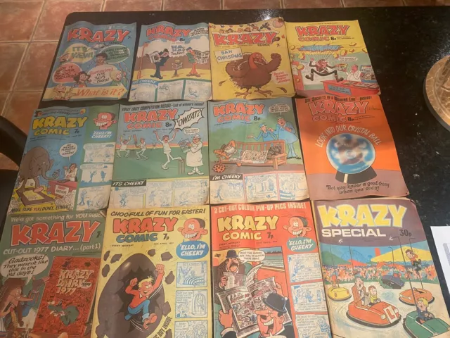 12 Krazy Comics - Special Edition PLUS 11 Weeklies - Great Condition 1976 & ‘77