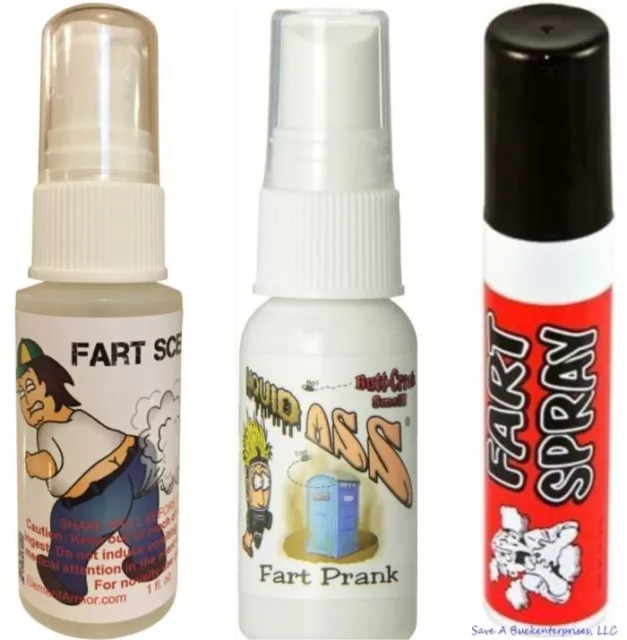 1 LIQUID ASS Spray + 1 Fart Bomb Spray + 1 Fart Stink Scent - USA MADE -  COMBO! $27.95 - PicClick
