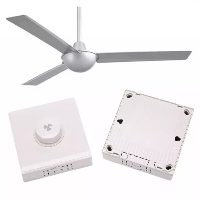 1PC 86Type Ceiling Fan Adjustment Stepless Speed Controller Wall Switch 220V'EL