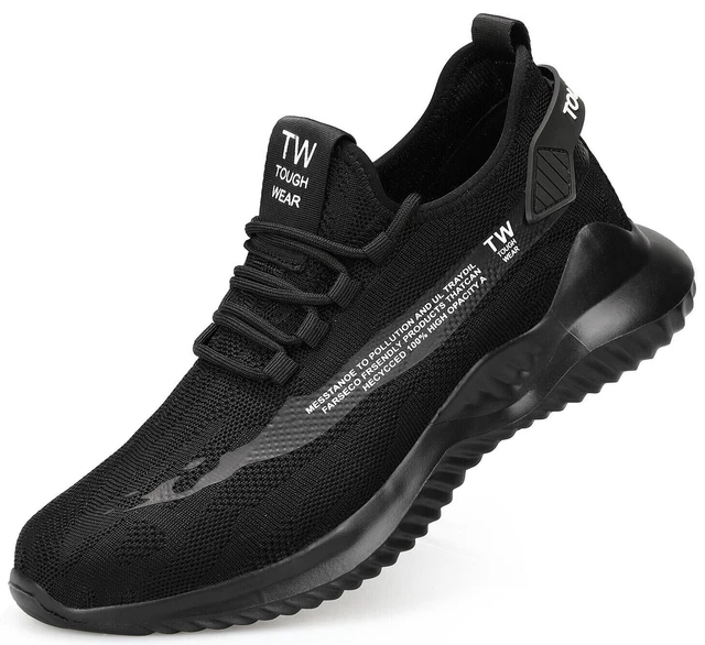 MENS STEEL TOE Cap Work Boots Safety Shoes Womens Air Trainers ...