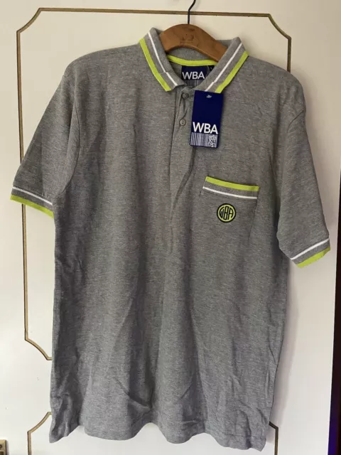 BNWT L Large WBA West Bromwich Albion Pique Collar Polo shirt