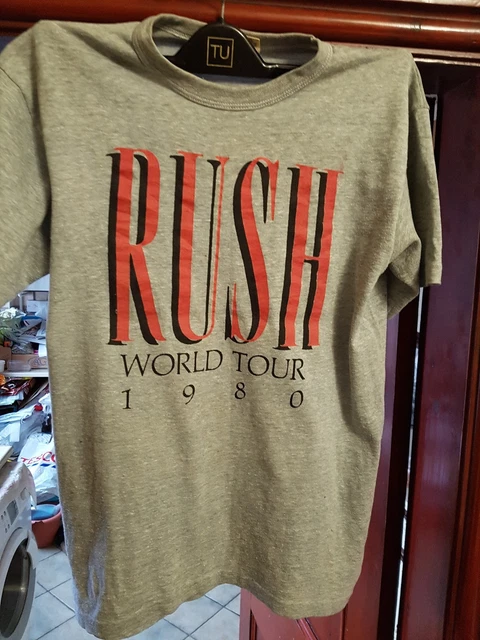 RUSH 'PERMANENT WAVES' Tour T Shirt 1980 Original PicClick UK