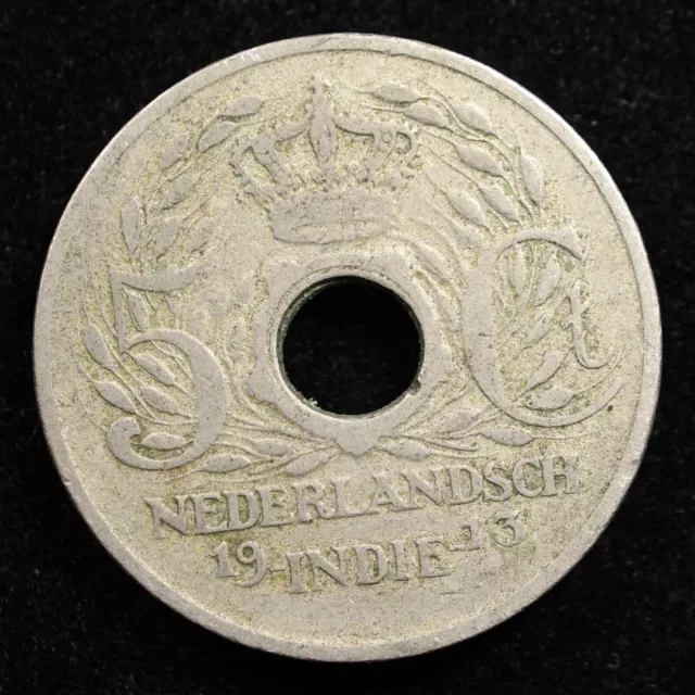 Netherlands East Indies 5 Cents 1913, Coin, Inv#C907