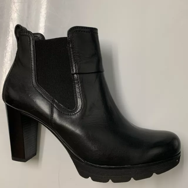 Paul Green Womens Platform Boot Black Ankle Size 9 Never Worn