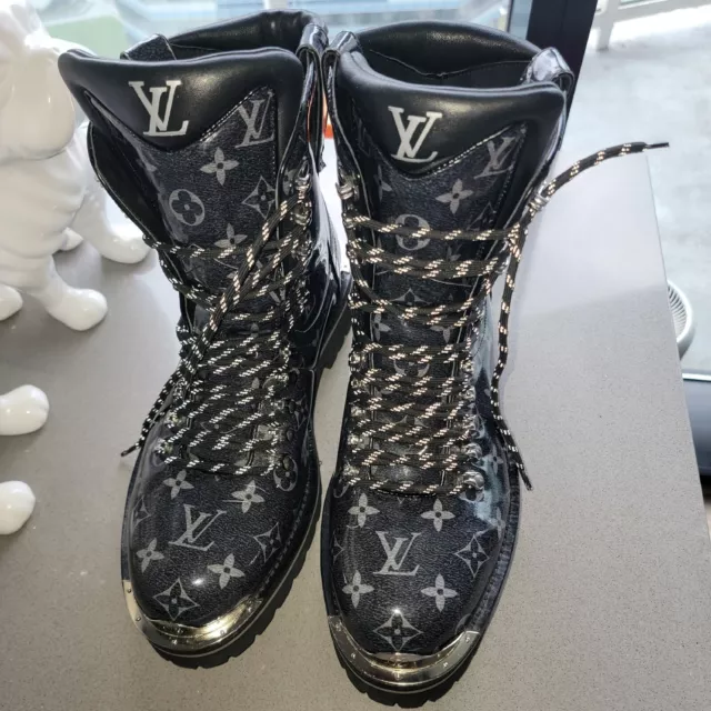 Louis Vuitton Virgil Abloh Creeper Boot With Chain Size US10 EU43 Suede  Calfskin