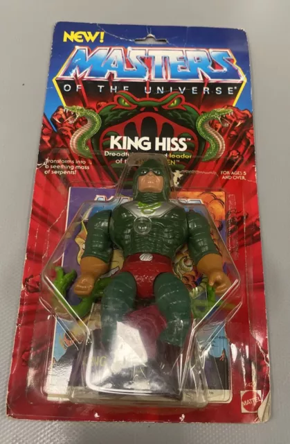 masters of the universe vintage King Hiss Opened Complete