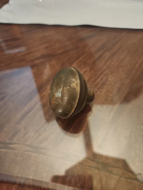 Very Nice Antique Brass Round Passage Door Knob 1890's