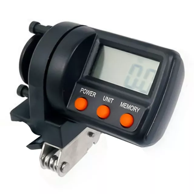 Portable Fishing Line Counter 999M Digital Display Stainless Steel Clamp