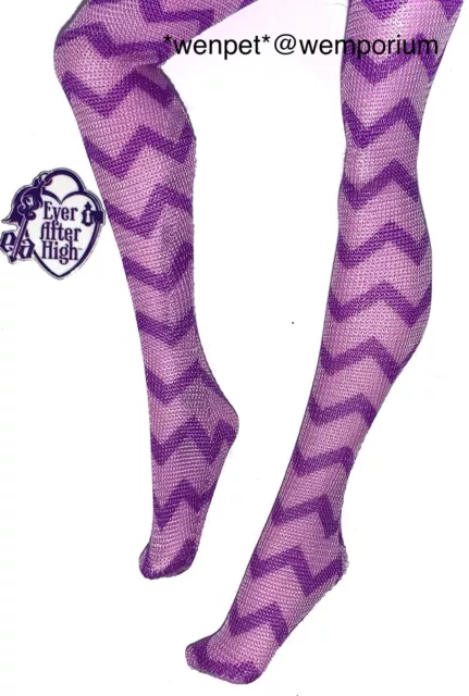 Ever After High Kitty Cheshire 1st Chapter Leggings Purple Striped Doll Clothes