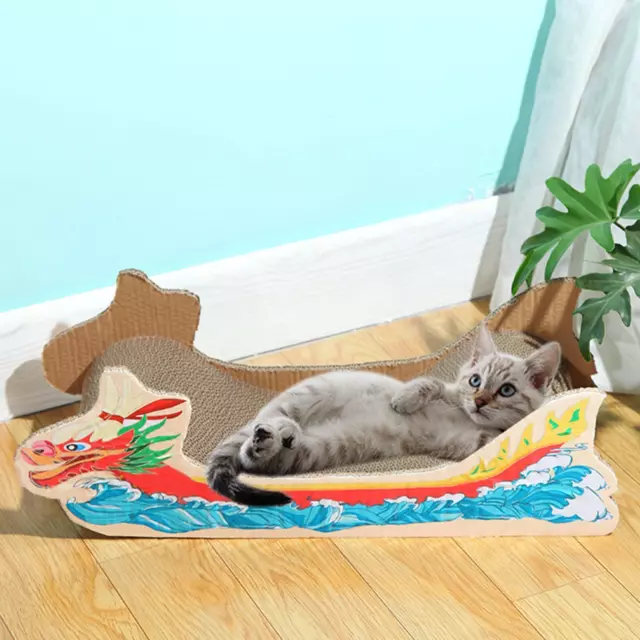 Cat Scratcher Cardboard Sleeping House Training Toy Scratching Lounge Bed