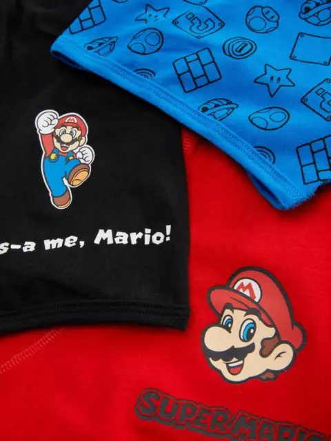 Super Mario Hipsterhose Boxershorts Unterwäsche Hose 3er-Pack 2