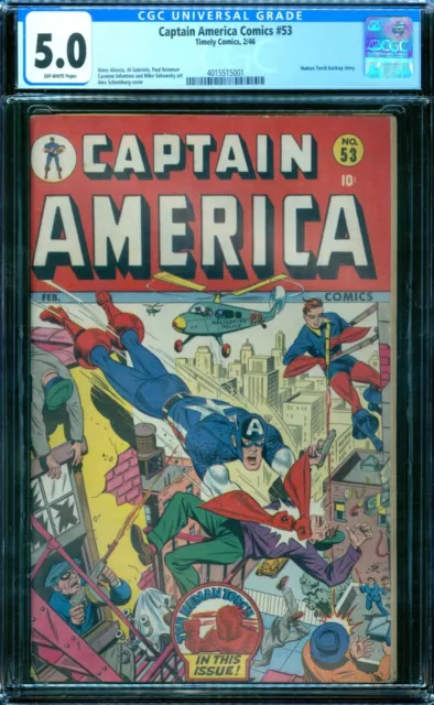 Captain America Comics 53 CGC 5.0  Schomburg Cover
