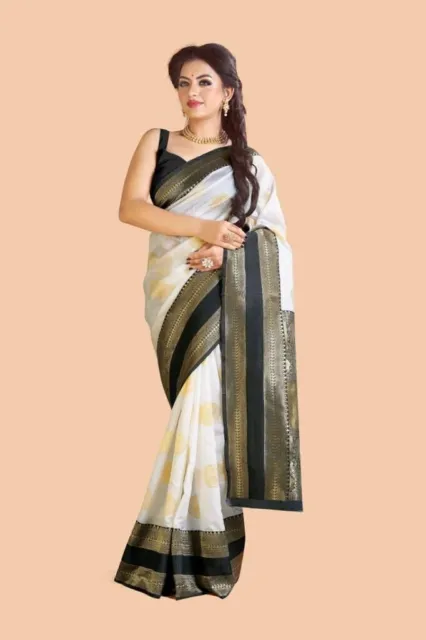Bollywood Indian Pakistani Ethnic Party Wear Saree Designer Sari Banarasi Silk