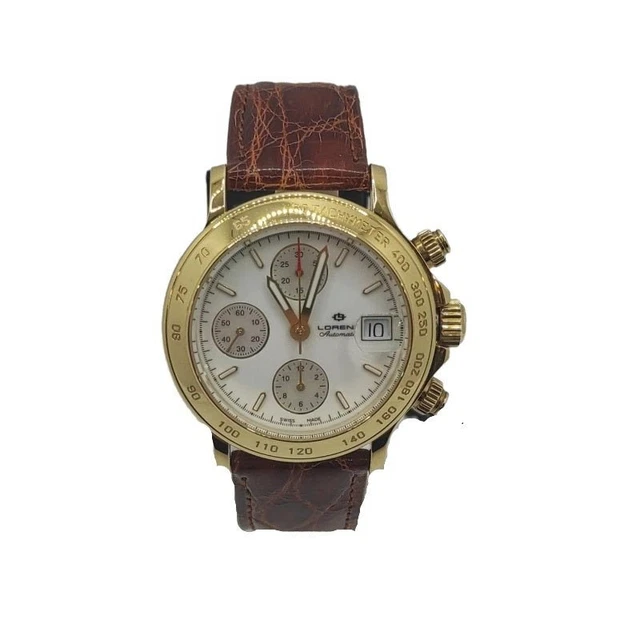 Orologio uomo oro 18 kt Automatico ETA 7750 Solid Gold Lorenz 016583C1