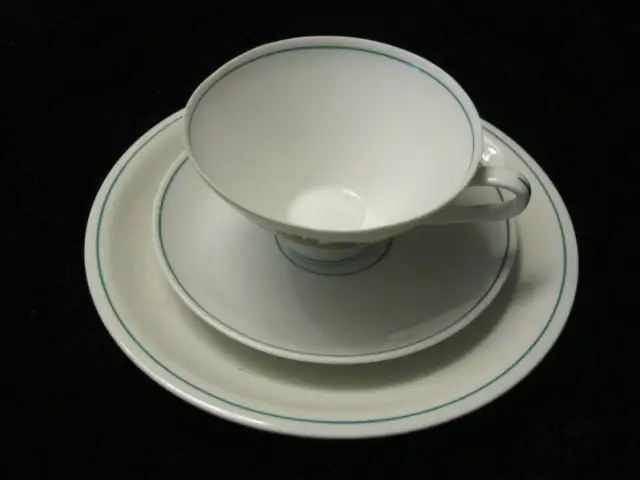 GDR 3 PC Collector's Place Setting - Lichte Porcelain - Emblem Rudolstadt - Gift 2