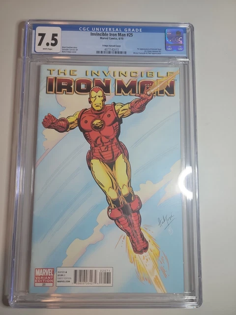 Invincible Iron Man #25F Trimpe Variant CGC- 7.5 2010