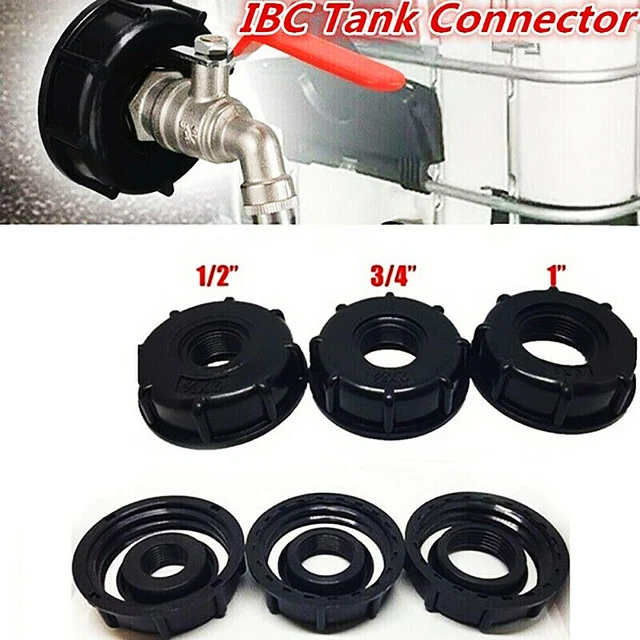 IBC TOTE TANK Valve Drain Adapter Garden Hose Water Connector 1;;^ £3.