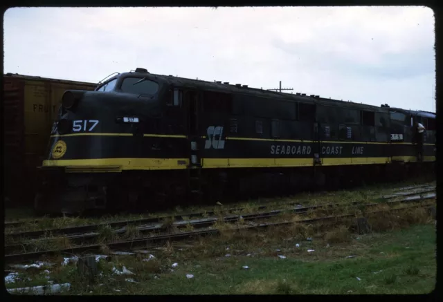 Original Rail Slide - SCL Seaboard Coast Line 517 Tampa FL 6-1970