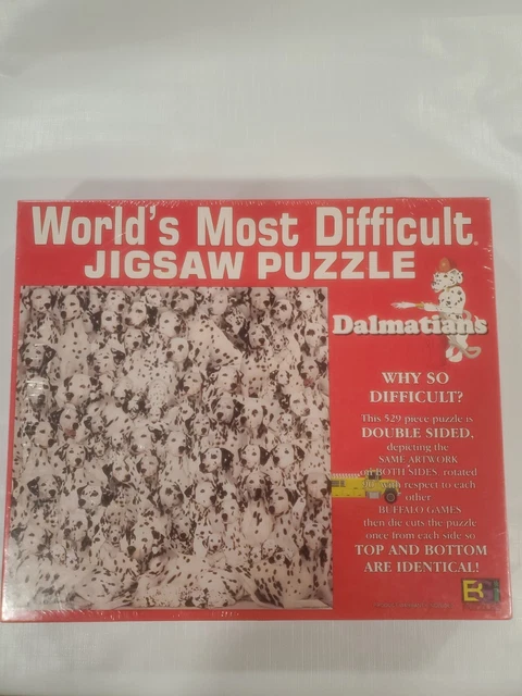 1996 World's Most Difficult Jigsaw Puzzle Dalmatians 529 Pieces Sealed NIB
