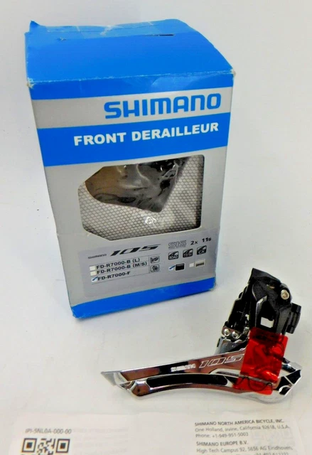 Shimano 105 2x 11 Speed FD-R7000-B Front Derailleur Clamp-on 28.6-31.8 mm Black