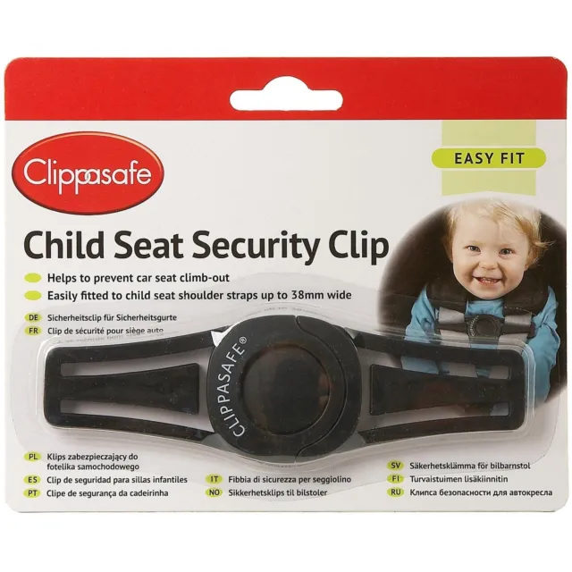 Clippasafe Car Seat Security Clip Baby Proofing Toddler Safety Car Accessory NEW