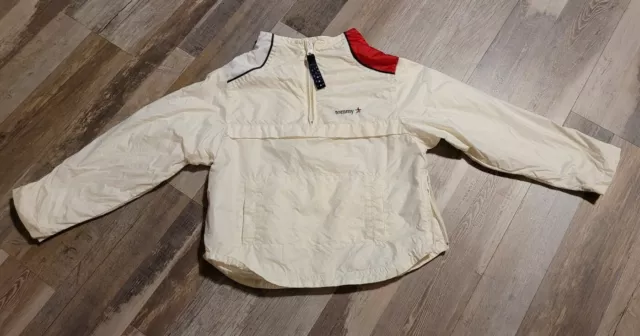 Vintage Vtg Girls Tommy Hilfiger Windbreaker Jacket White Size 5/6