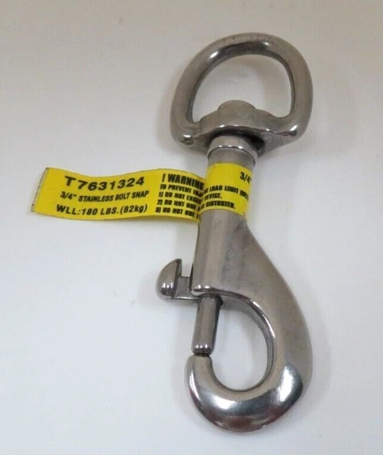 Campbell T7631324 3/4" Stainless Steel Swiveling Round Eye Bolt Snap New