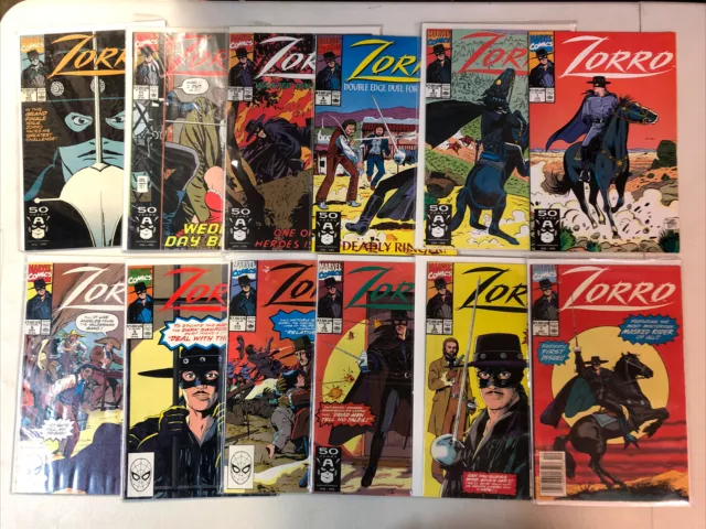 Zorro (1990) #1-12 (VF/NM) Complete Set Run Marvel