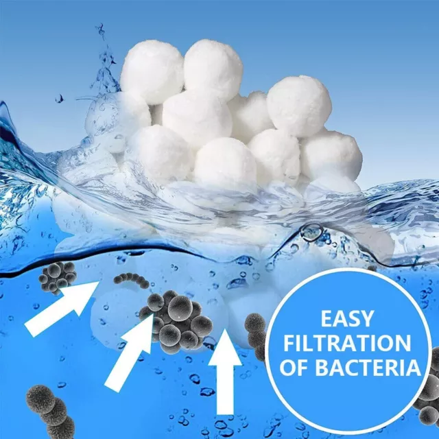 Solution de filtration innovante billes filtrantes de piscine 5 cm pour des perf