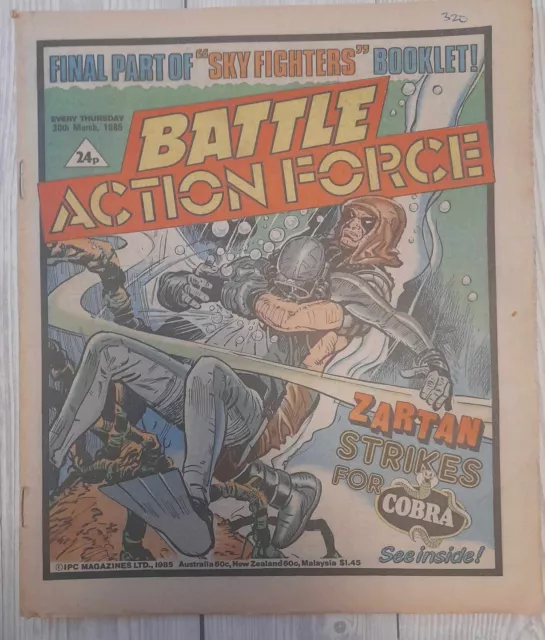 Battle Action Force Comic, 30th March 1985 - Johnny Red etc. - FREE P+P